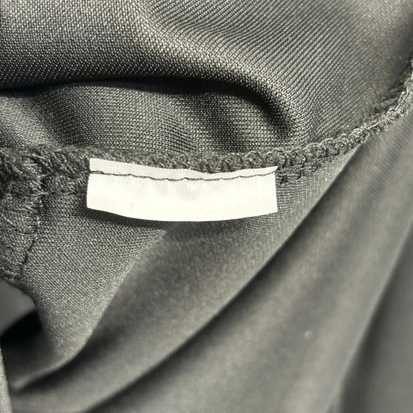 Zara Cut Out Black Open Back Keyhole Dress Maxi Slit S Long Sleeve - Picture 12 of 14